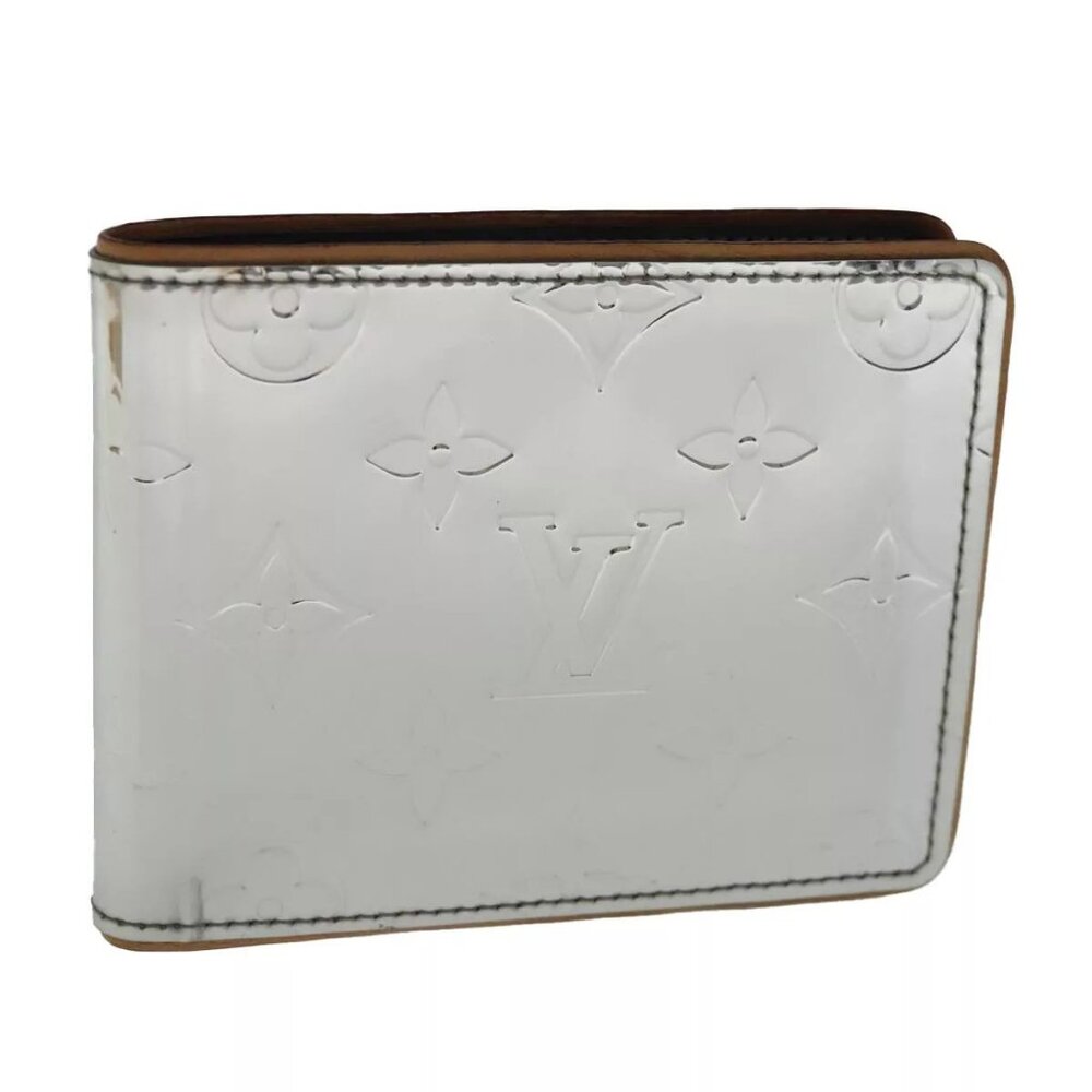 LOUIS VUITTON Mirror Portefeuille Slender Wallet Silver